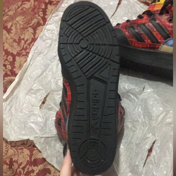 Jeremy Scott X Adidas Plaid 2008 men’s shoes condition like new - Picture 5 of 5